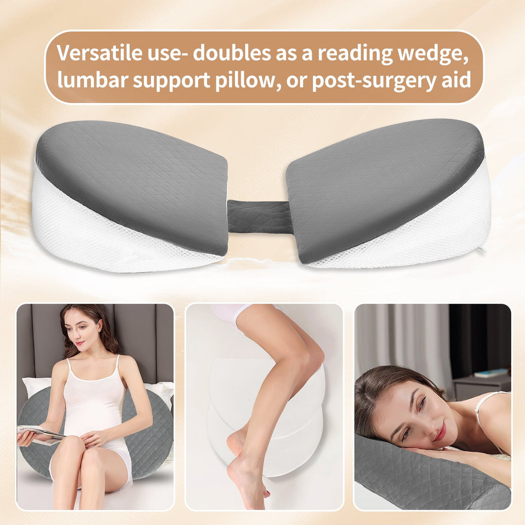 Doulami Pregnancy Pillows for Sleeping, Upgraded Memory Foam Maternity Pillow, Pregnancy Body Pillow for Pregnant Women with Cooling Removable, Washable Cover, Support for Belly