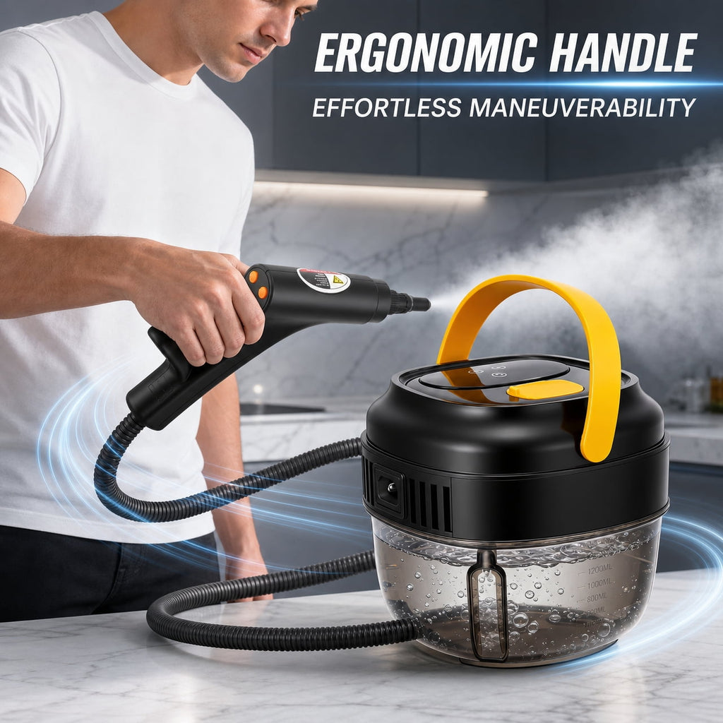 Doulami Steam Cleaner Handheld, 2500W Portable Steamer with 50.7oz Water Tank and 19 Accessories