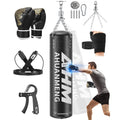 Doulami Punching Bag for Adults 4FT PU Heavy Boxing Bag Set Hanging Boxing Bag Kit w/ 12oz Gloves