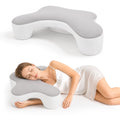 Doulami Side Sleeper Pillow with Arm Hole, Ergonomic Memory Foam Pillow for Neck and Shoulder Pain Relief, Cooling Contour Pillow for Side Back Sleepers, Removable Washable Cover