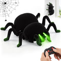 Remote Control Spider Toys, RC Giant Spider Toys Wireless Remote Control ,360° Rotating High Simulation Spider Animal Pets Toys Furry Texture Glowing Eyes Perfect for Christmas Joke Game Playing