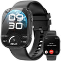 Smart Watch fits for Android and iPhone Devices, Smartwatch for Women Men 1.88" HD Fitness Tracker with 100+ Sports Mode, Bluetooth Call, IP68 Waterproof for Gift Black