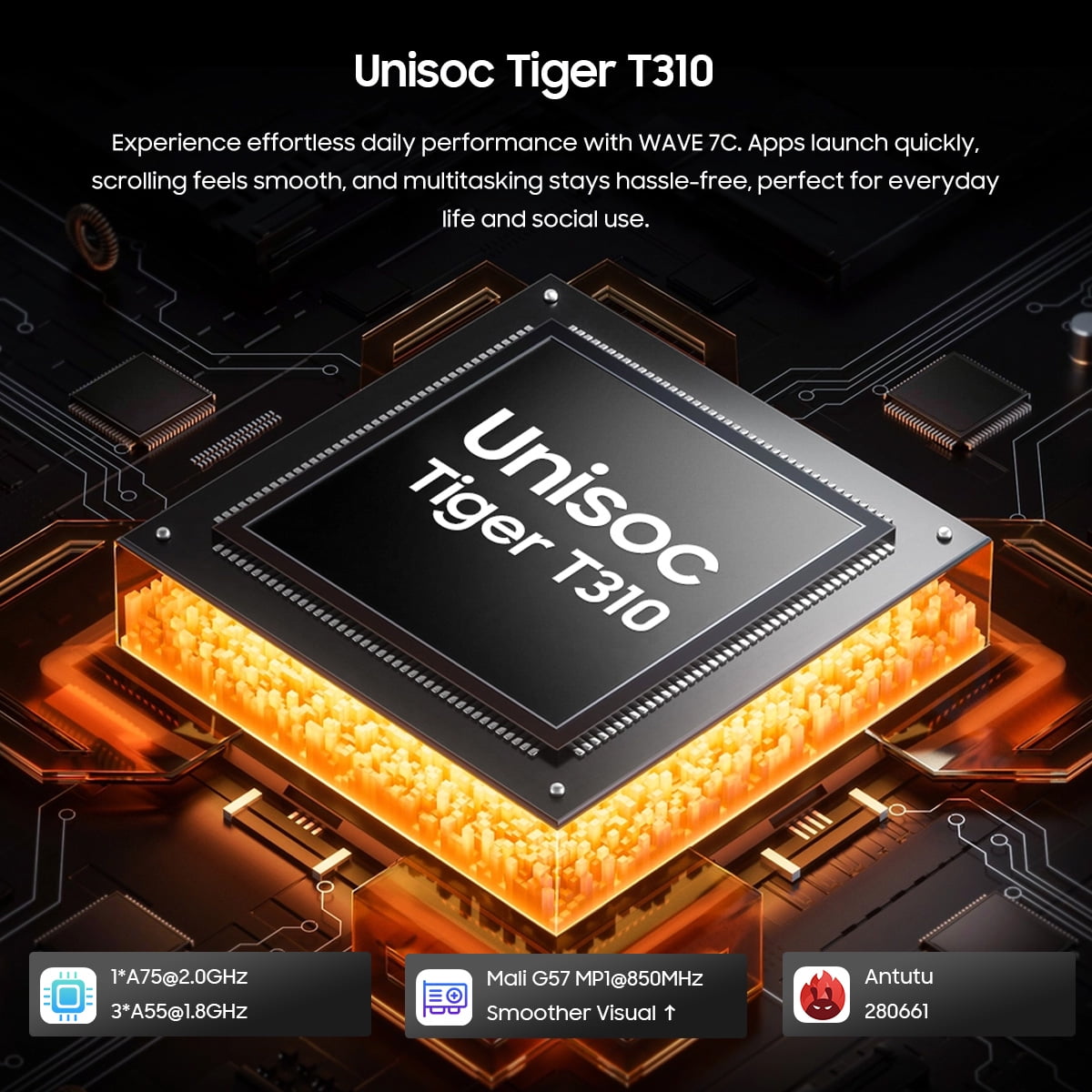 Blackview WAVE 7C Unlocked Cell Phone,Android 16 Smartphone,16GB+64GB/2TB Expandable,6.56" Display,5000mAh Battery,32MP Camera,Dual SIM,IP54,3-Year Warranty,Black
